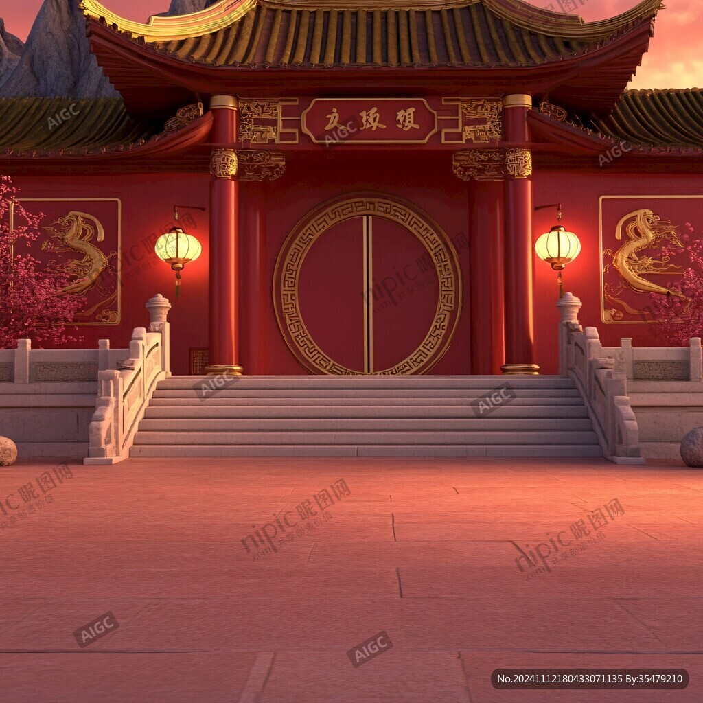 門場景效果