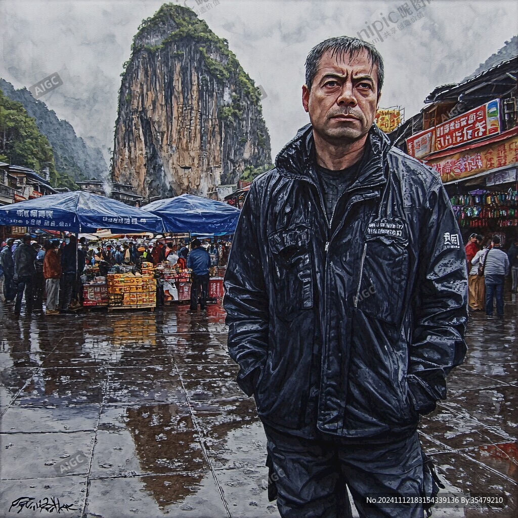 興坪古鎮油畫