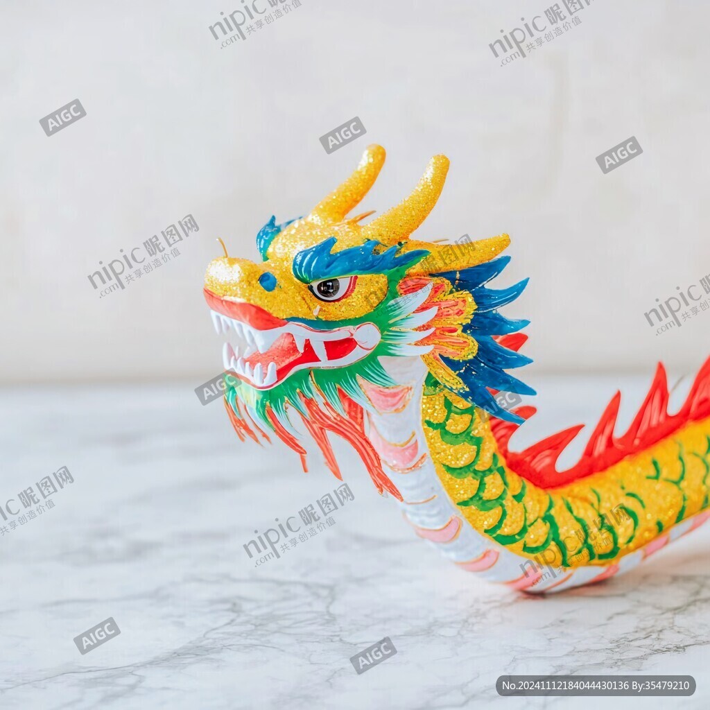 彩瓷龍