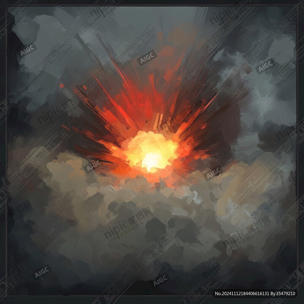 火燒云插畫