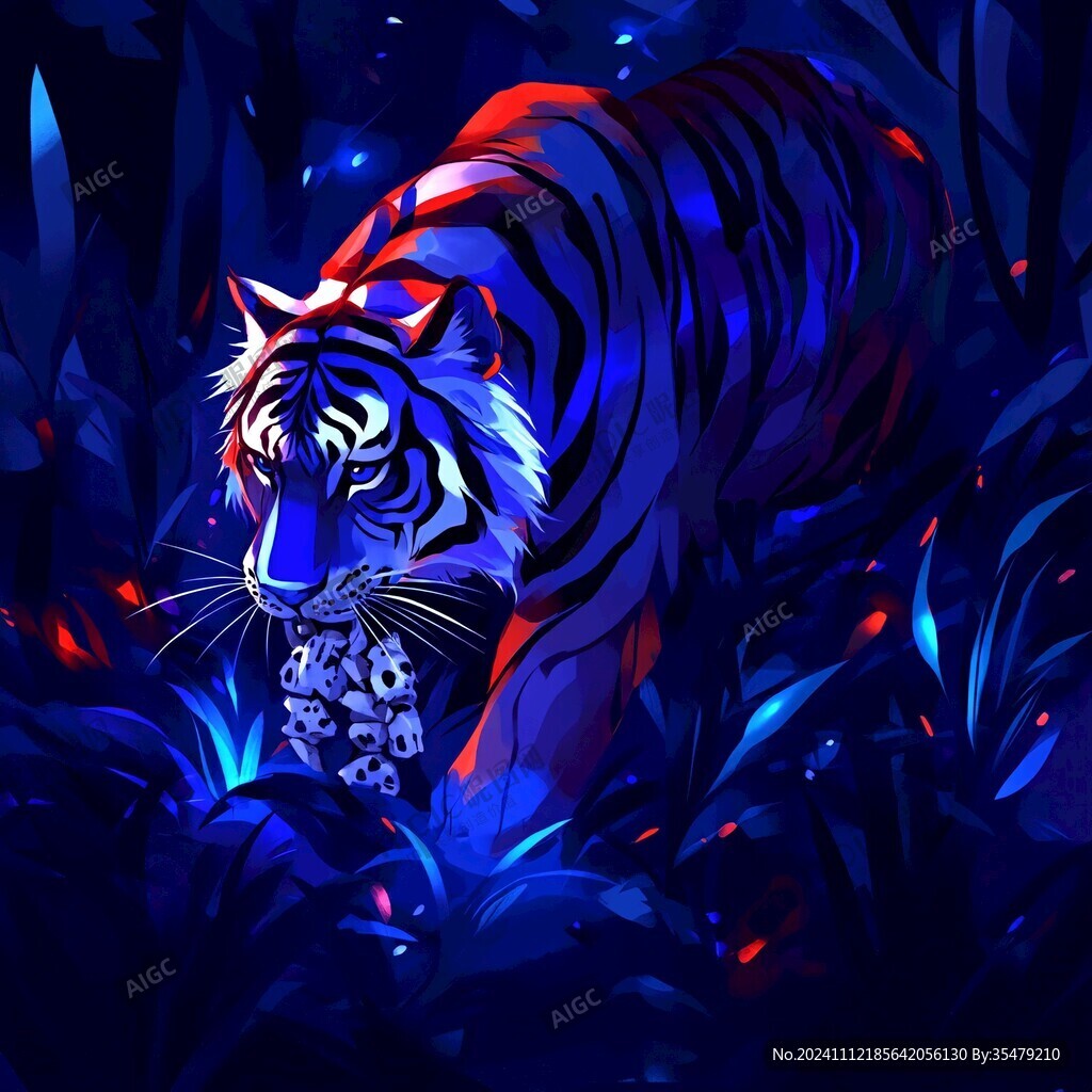虎系列插畫