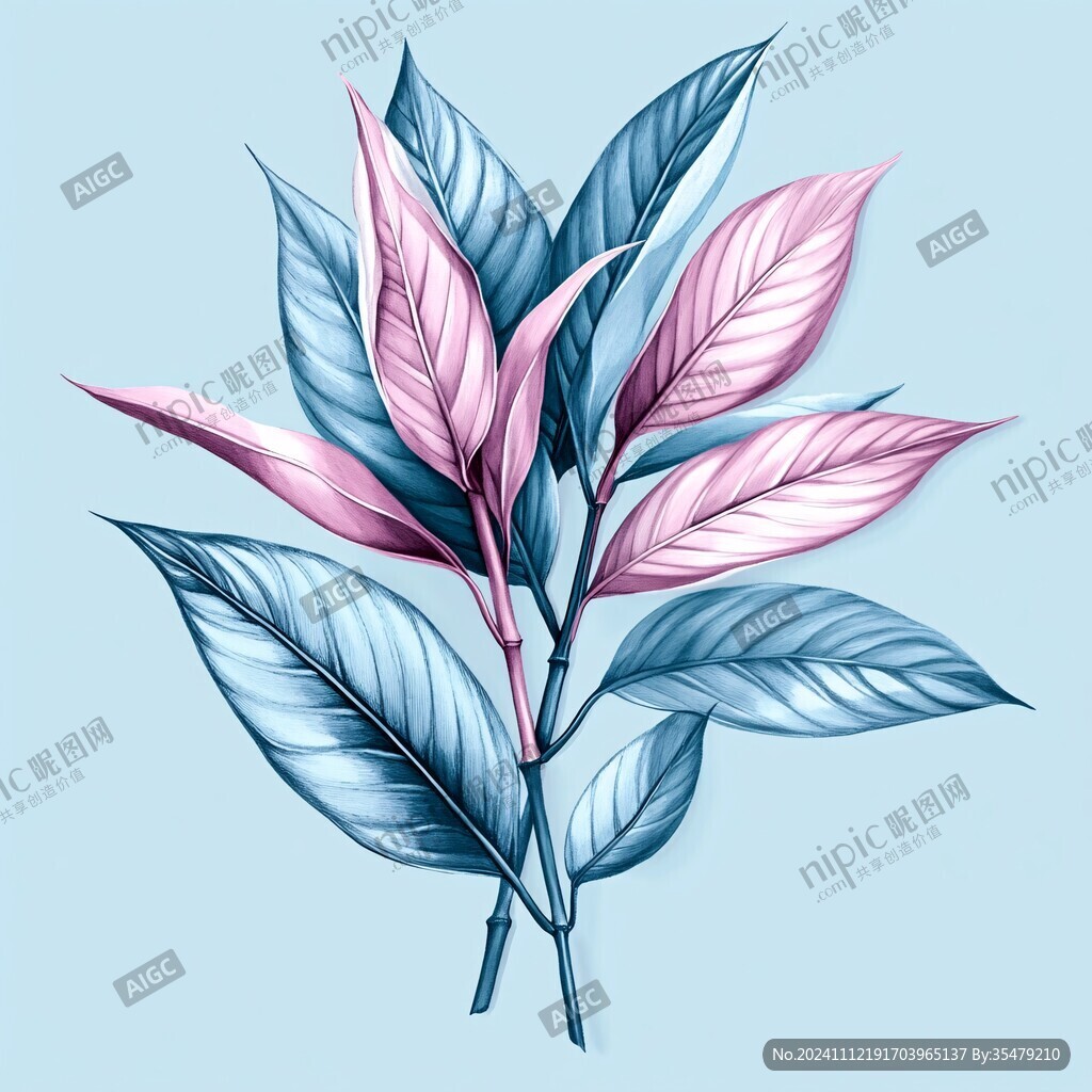 漸變色植物