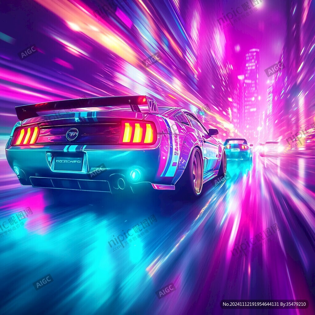 絢麗線條汽車