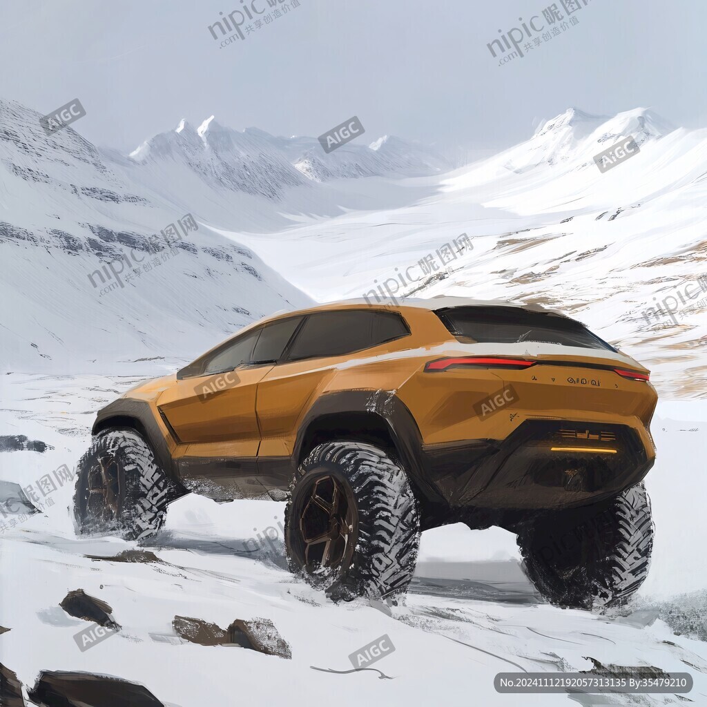 雪山越野車