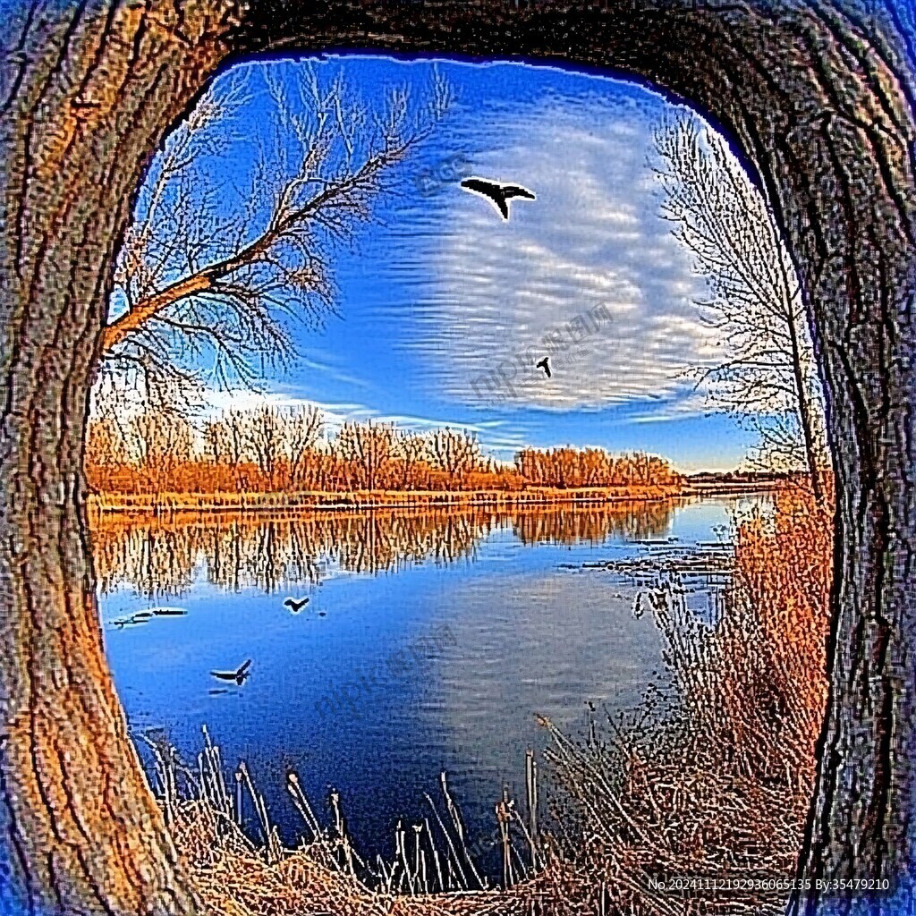 鏡里的美景
