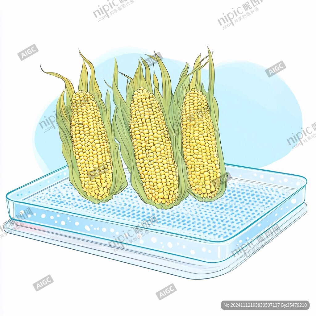 糯玉米插畫