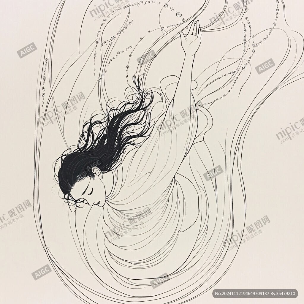 線描女媧