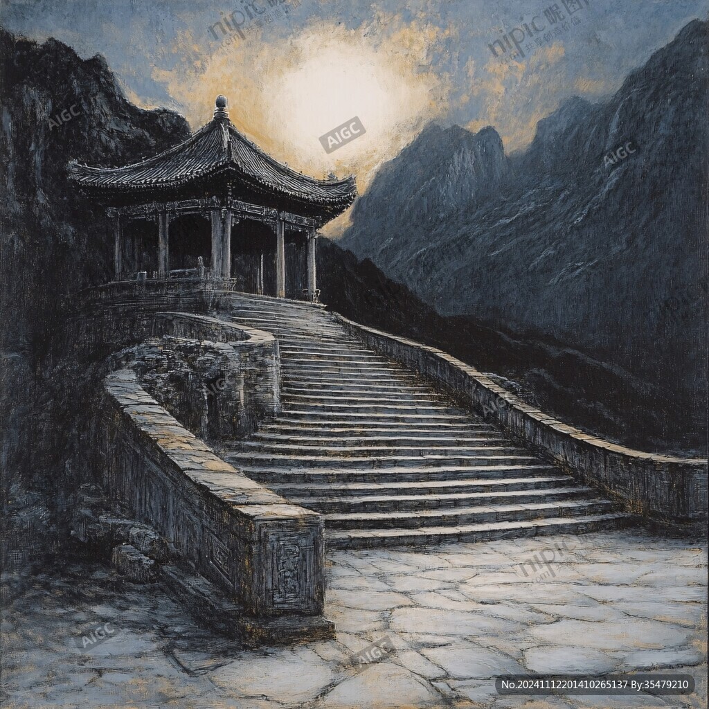 九華山油畫(huà)