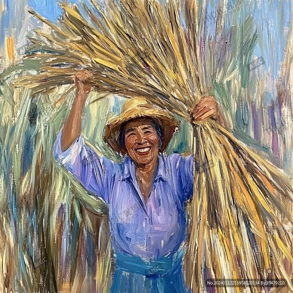努力工作糧食系列作品