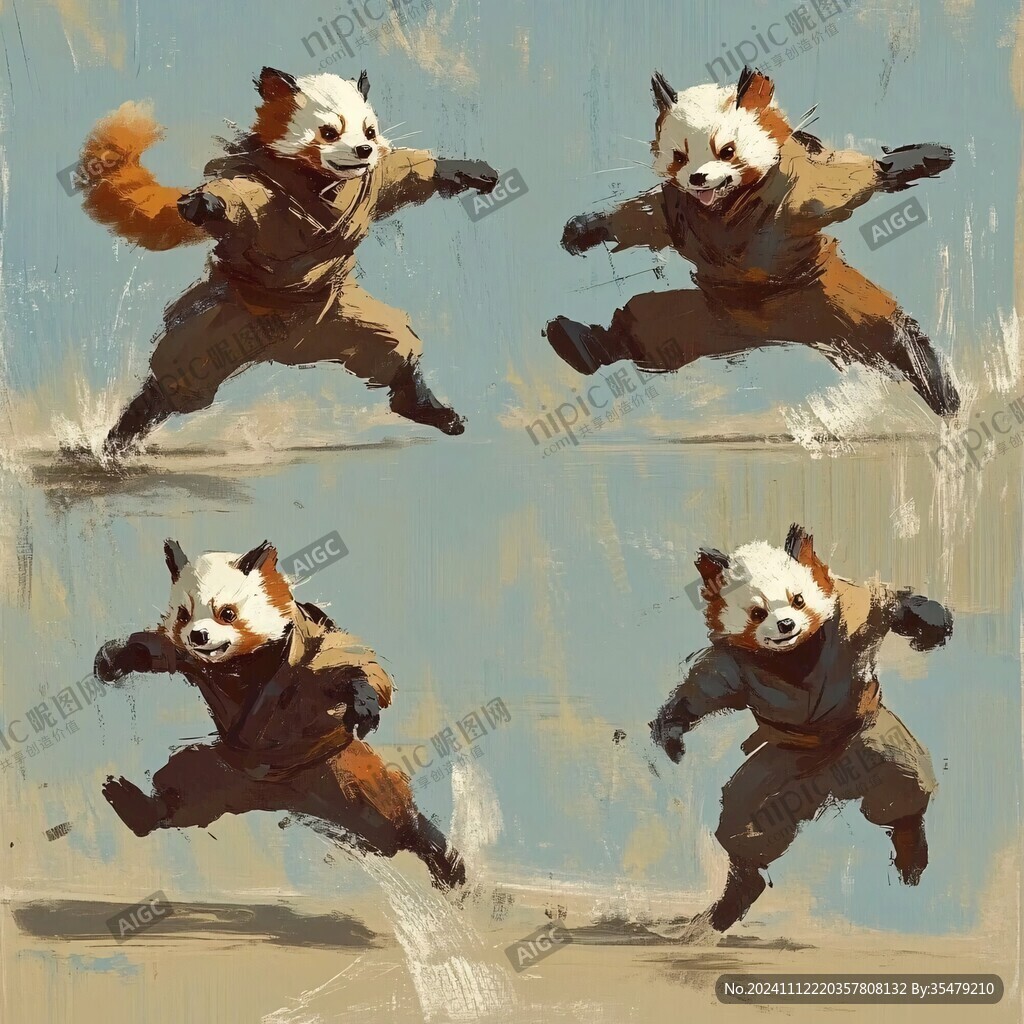 小熊貓動作