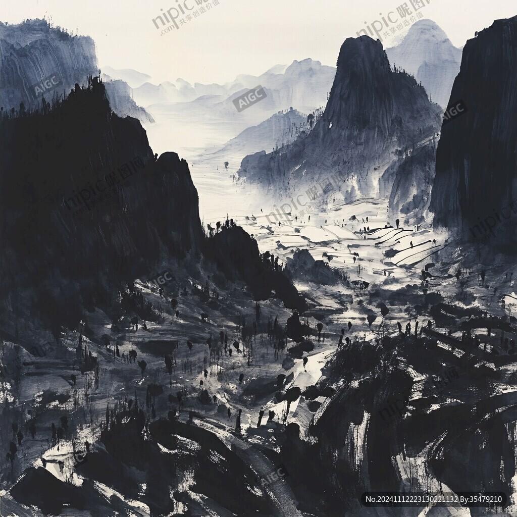 融水縣風(fēng)光插畫(huà)
