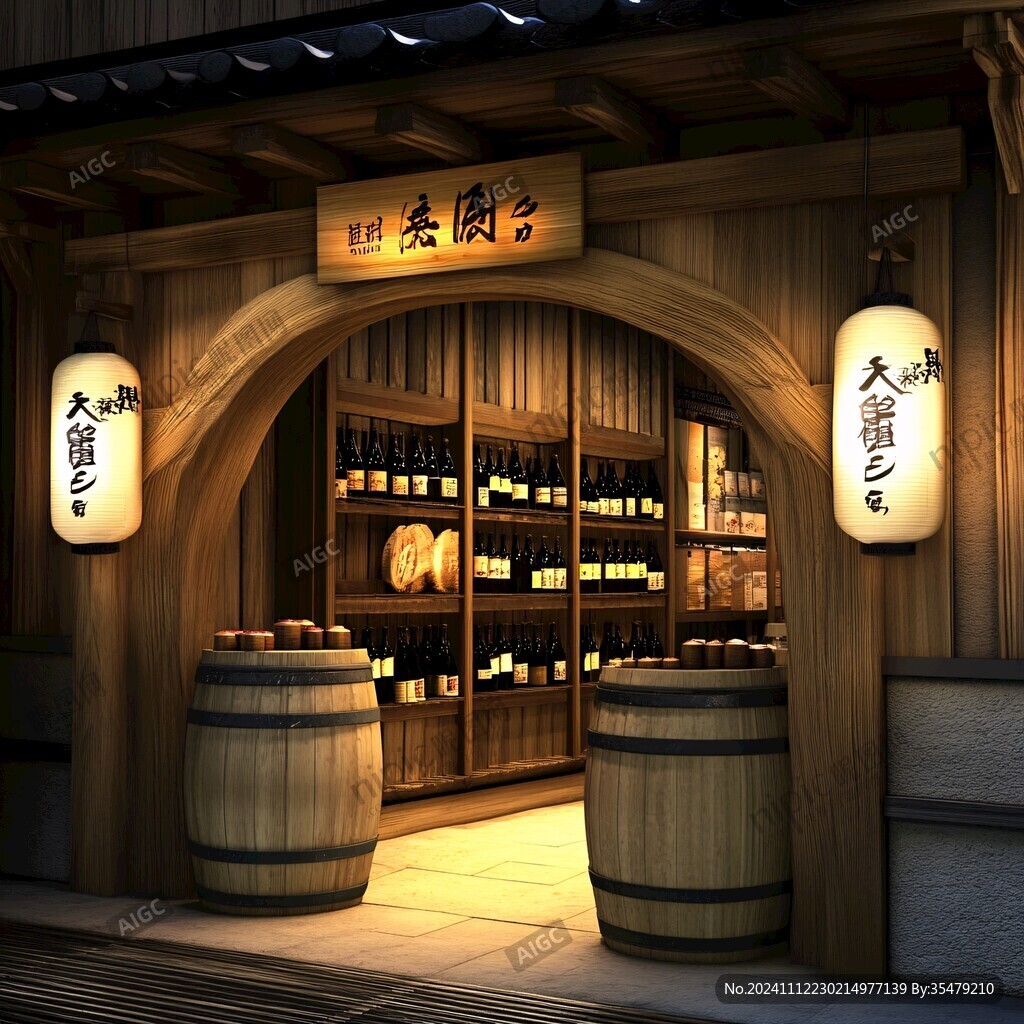 酒桶造型店鋪設(shè)計