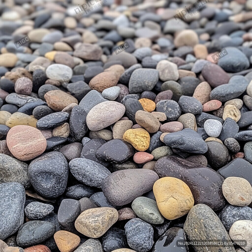 彩色的鵝卵石