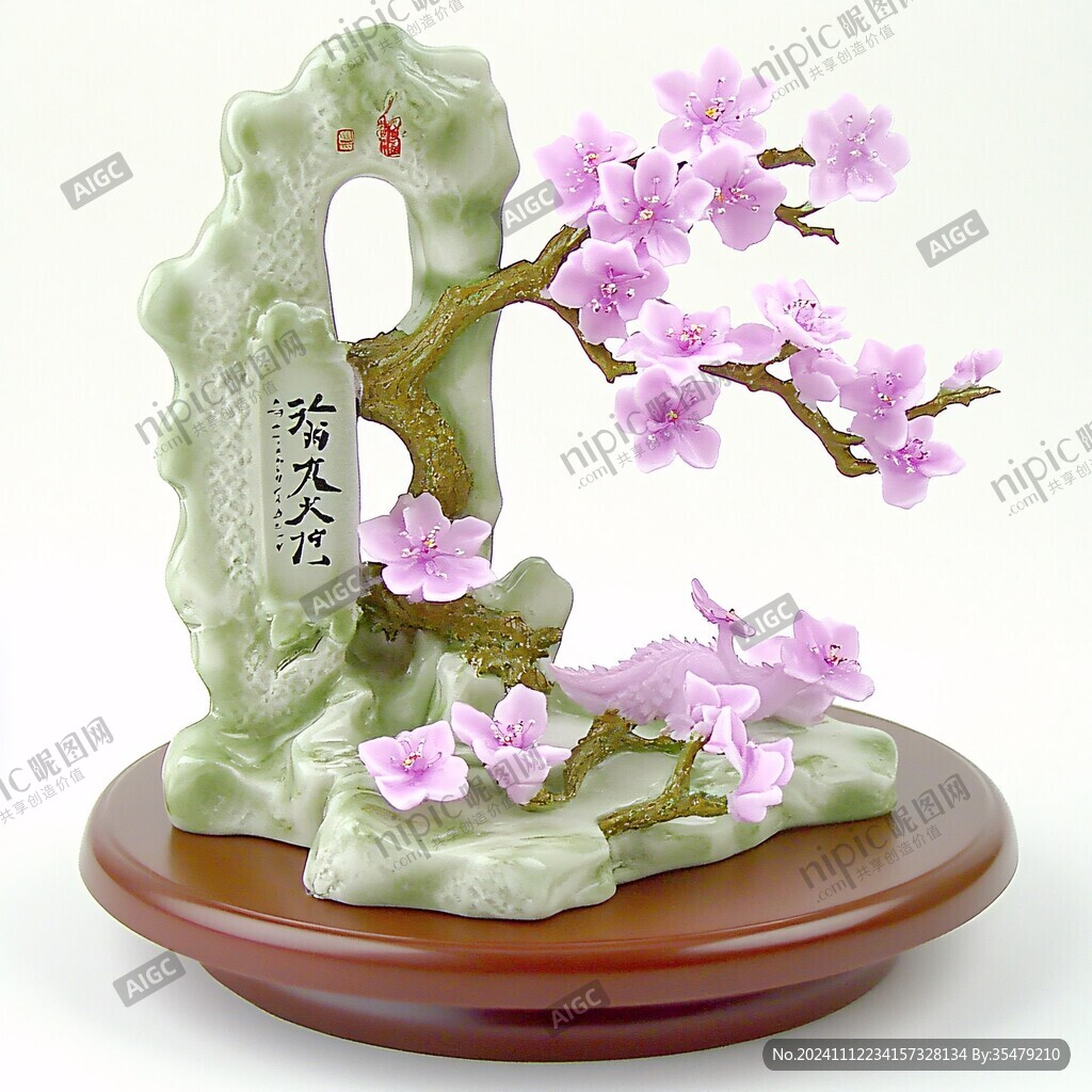 桃花節(jié)擺件設(shè)計(jì)