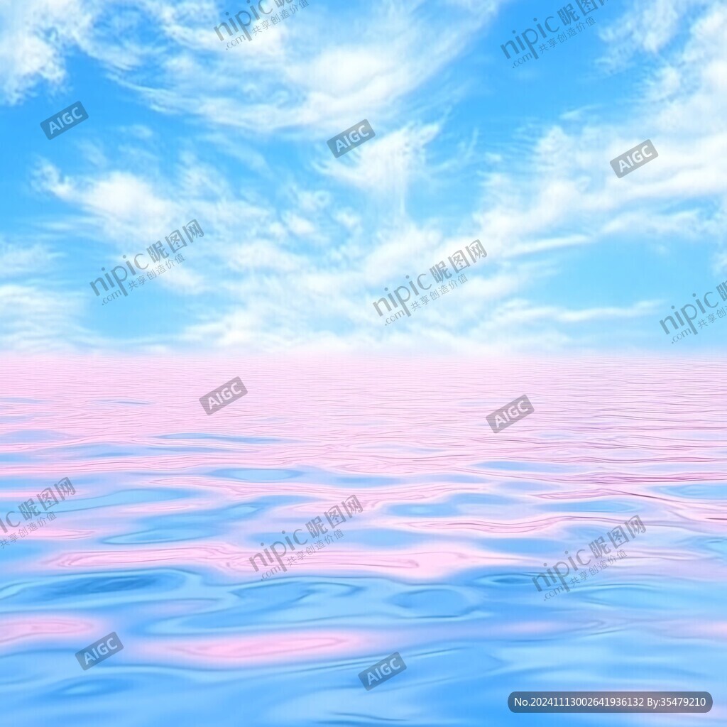 粉紅色超現(xiàn)實(shí)海景