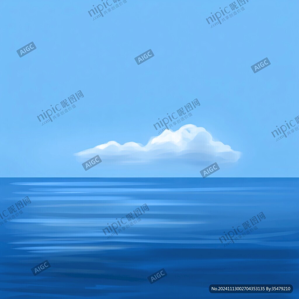 插畫海平面