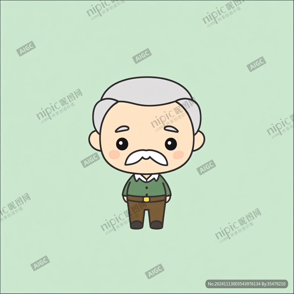 卡通老教授頭像