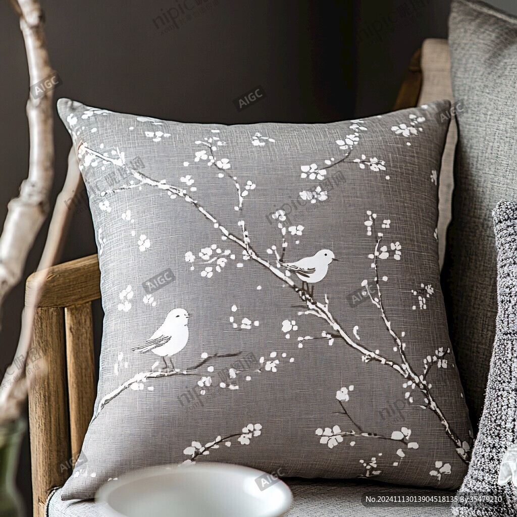 花鳥(niǎo)抱枕