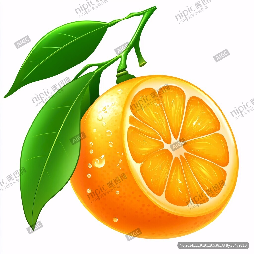 黃金葡萄柚插畫