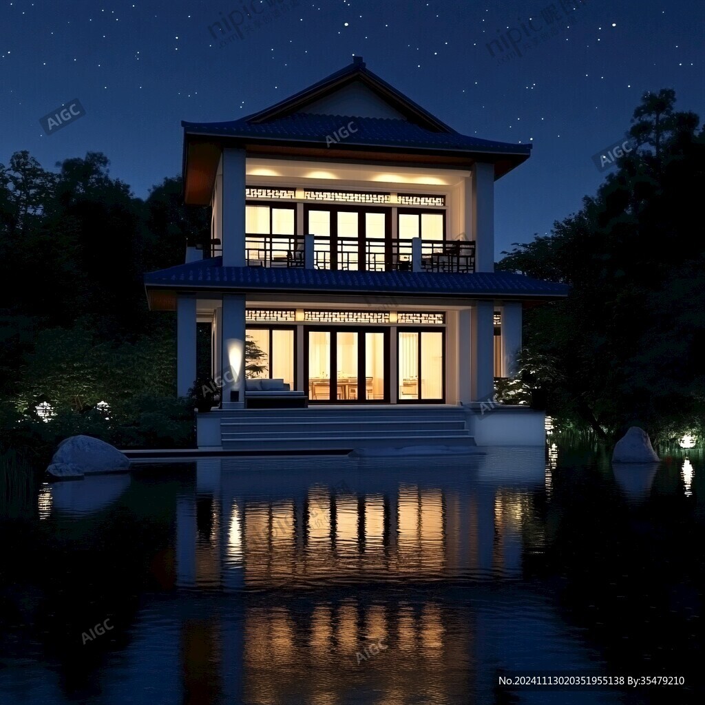 別墅夜景設(shè)計(jì)
