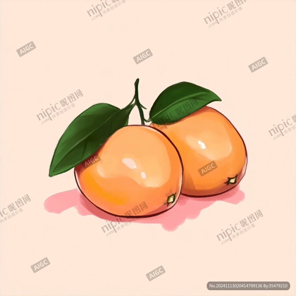 砂糖橘插畫
