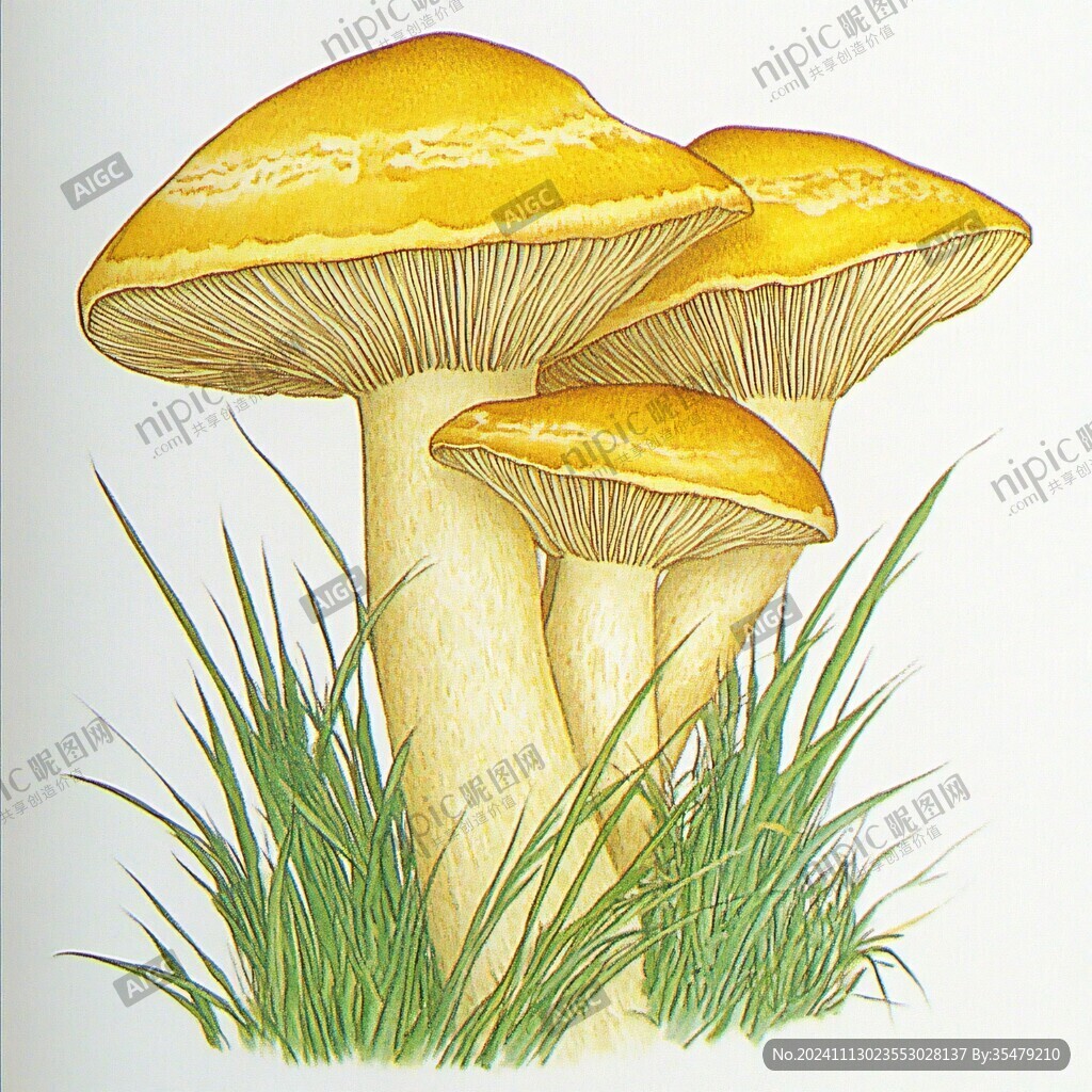 牛肝菌插畫手繪