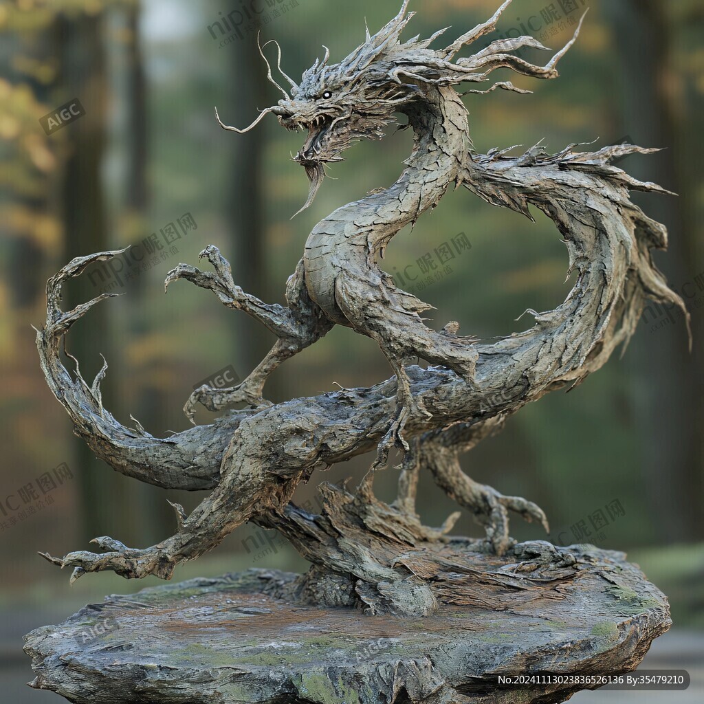 龍形象樹根