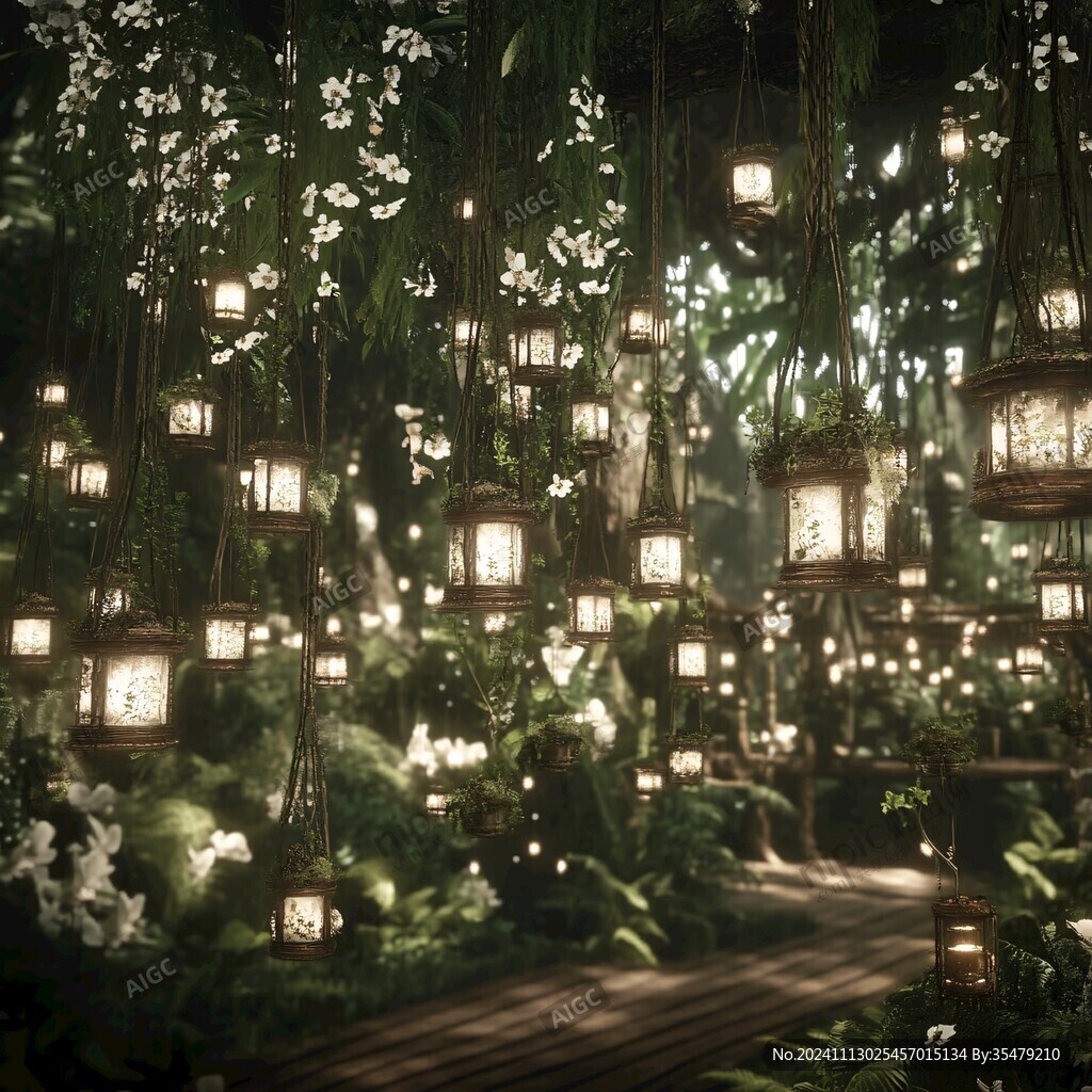 雨林燈光效果
