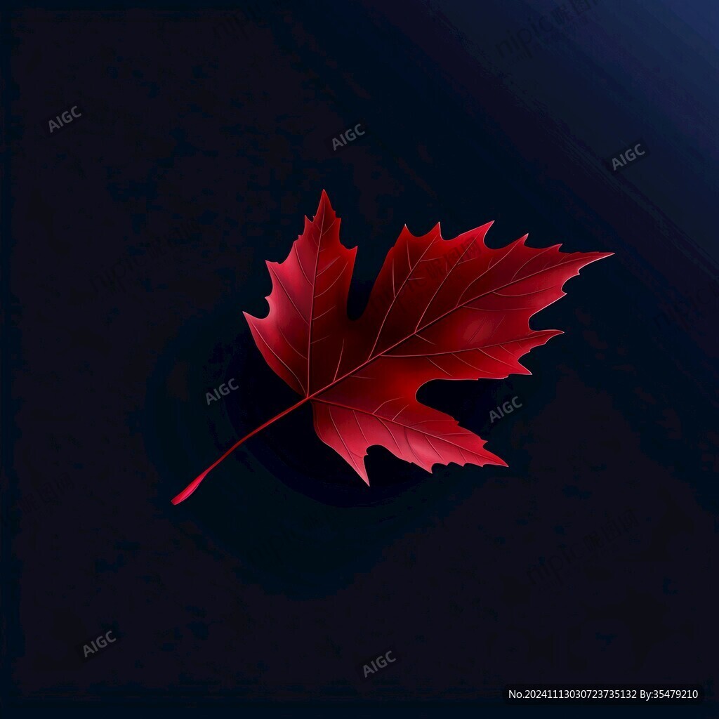 紅色楓葉一片樹(shù)葉