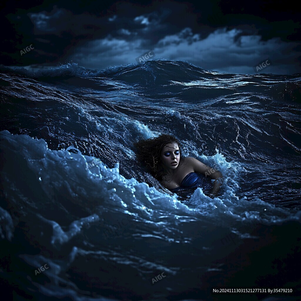 海水漩渦里