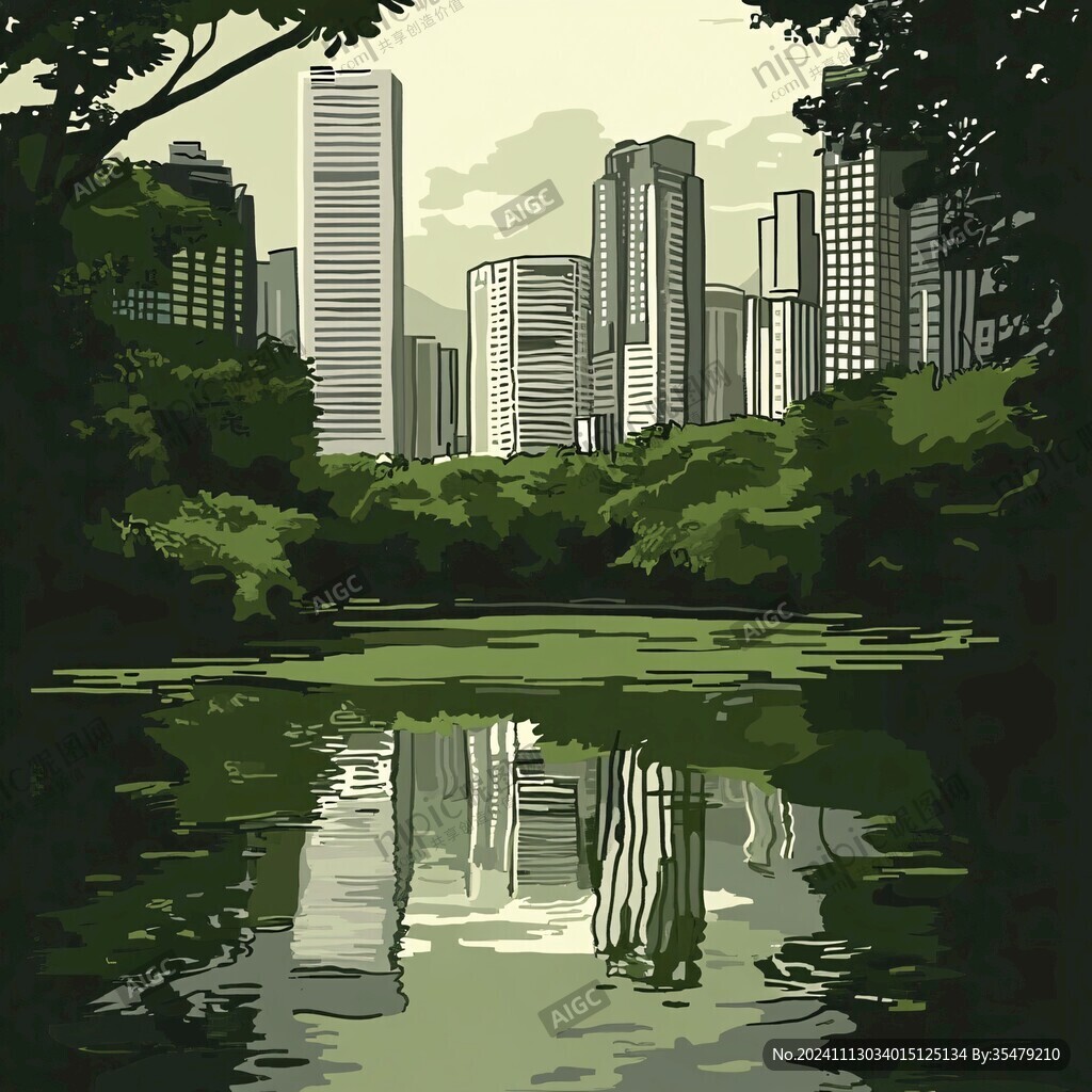 城市池塘