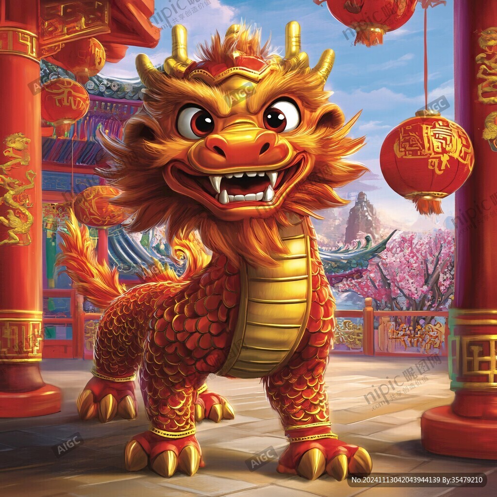 龍年系列插畫形象