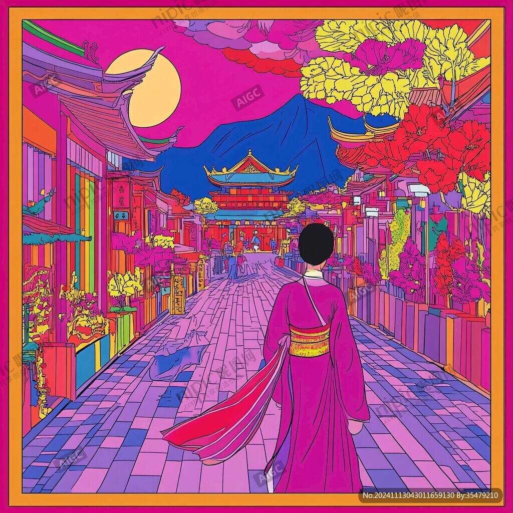 橫店畫冊素材橫店插畫