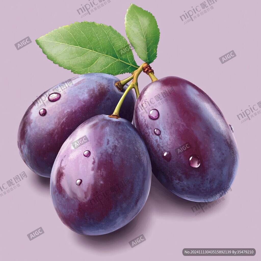 西梅高清插畫