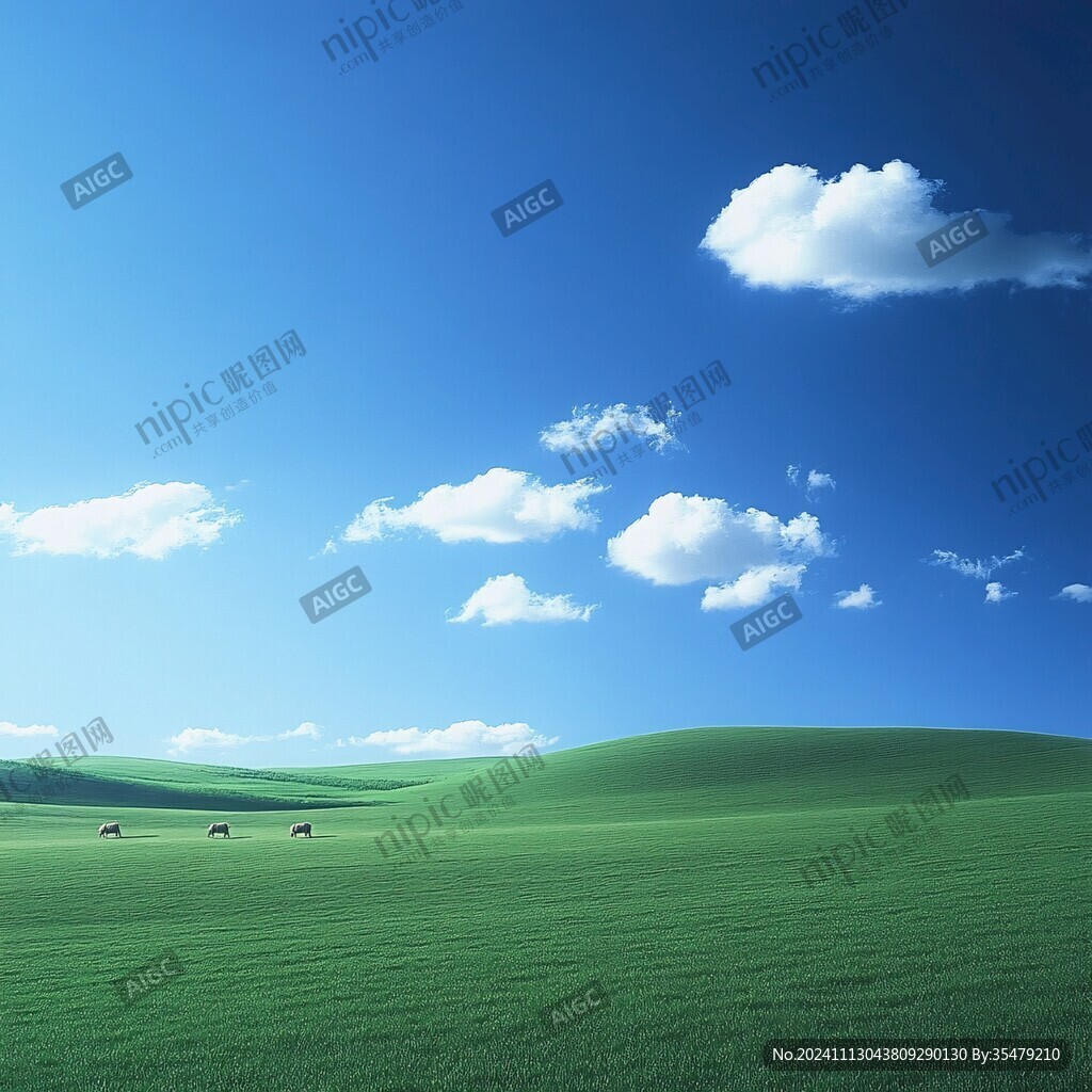藍天草原桌面