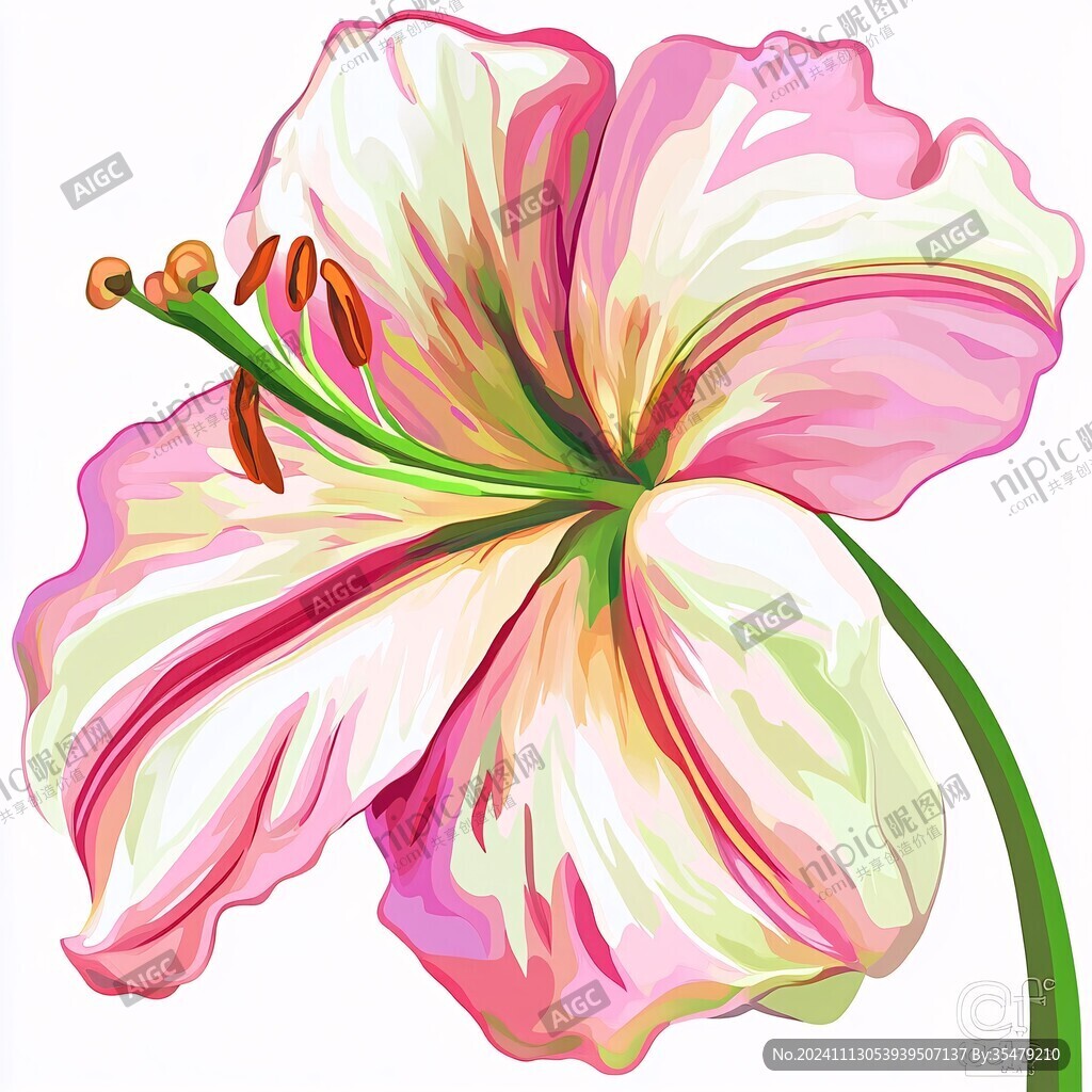 鼠繪花朵