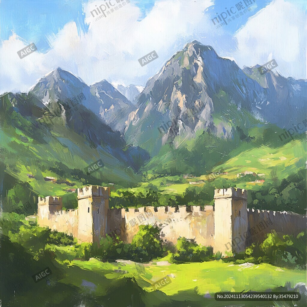 黃崖關插畫