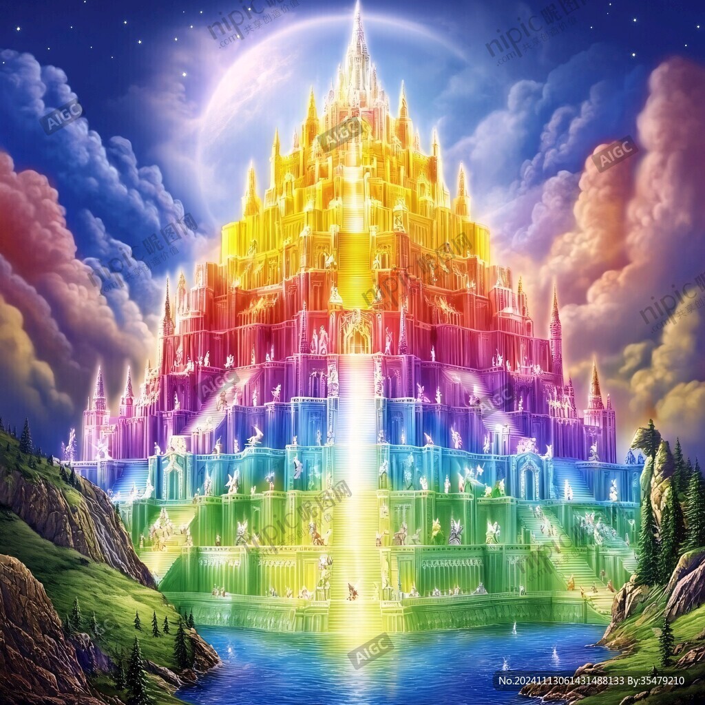 夢幻城堡插畫
