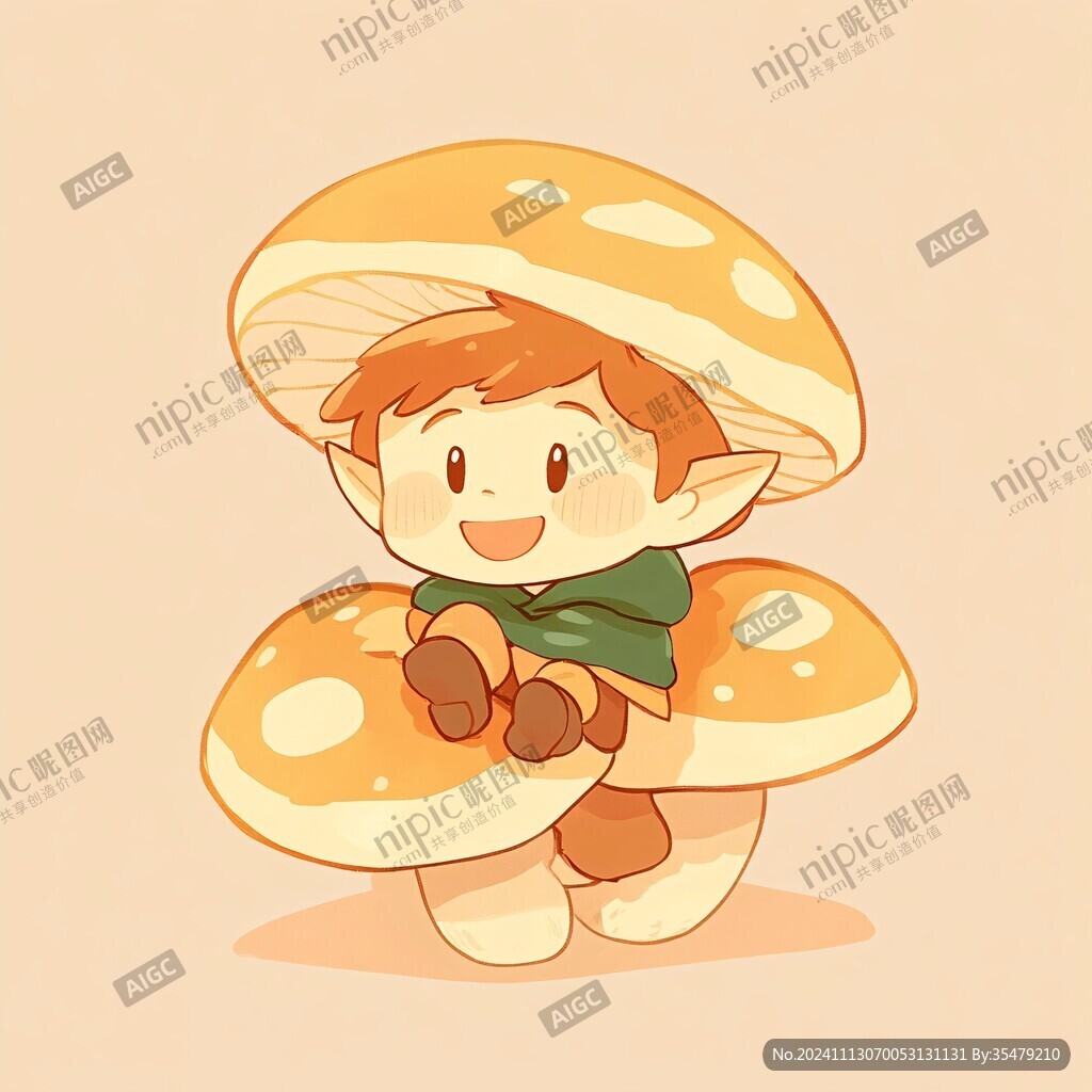 蘑菇擬人形象設計