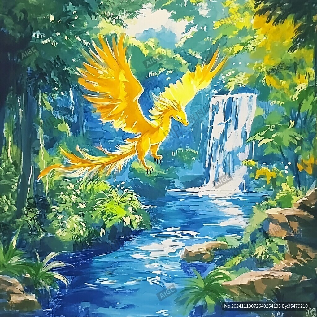 油畫黃鸝