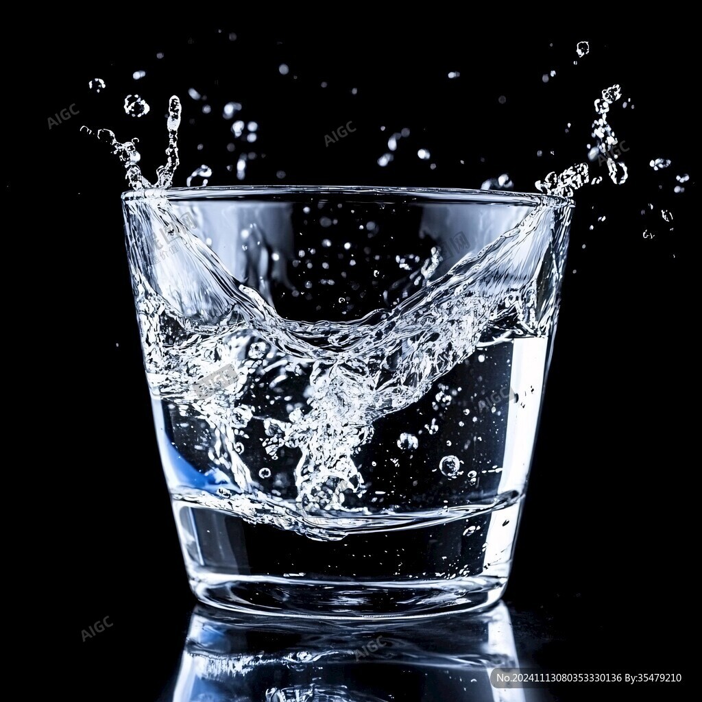 水花四濺的水杯