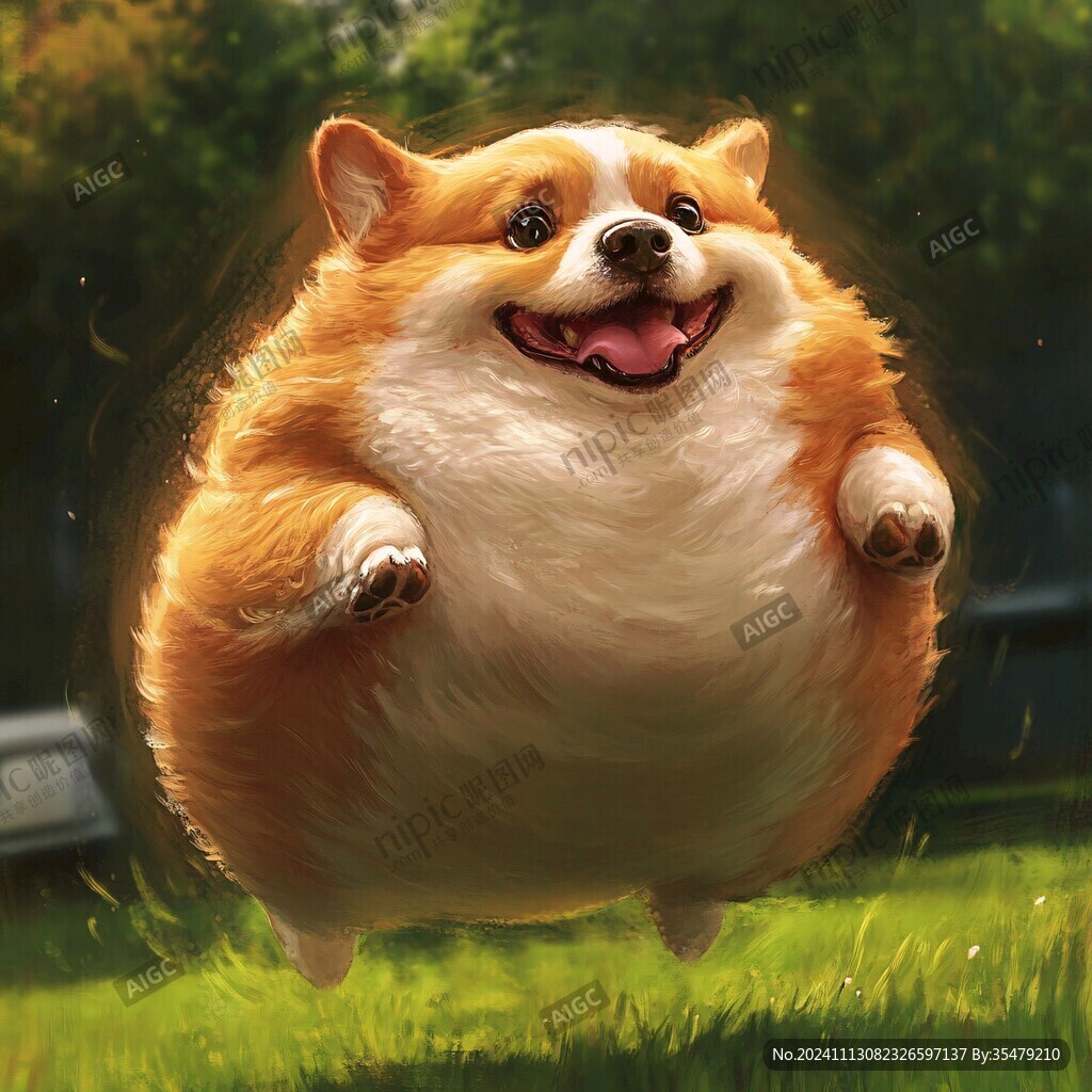 肥胖的狗狗