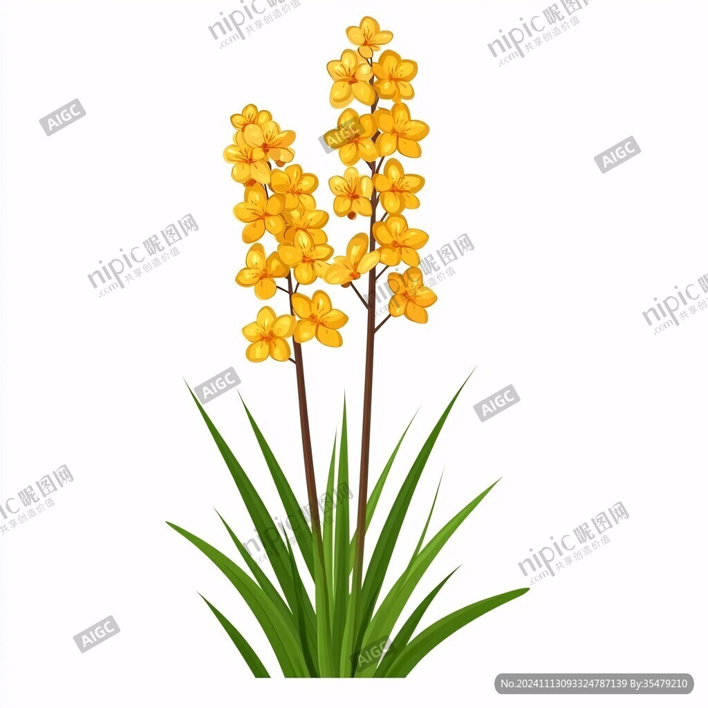 手繪黃菖蒲