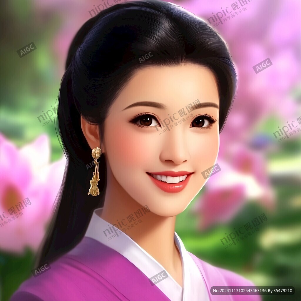 鼠繪古代美女