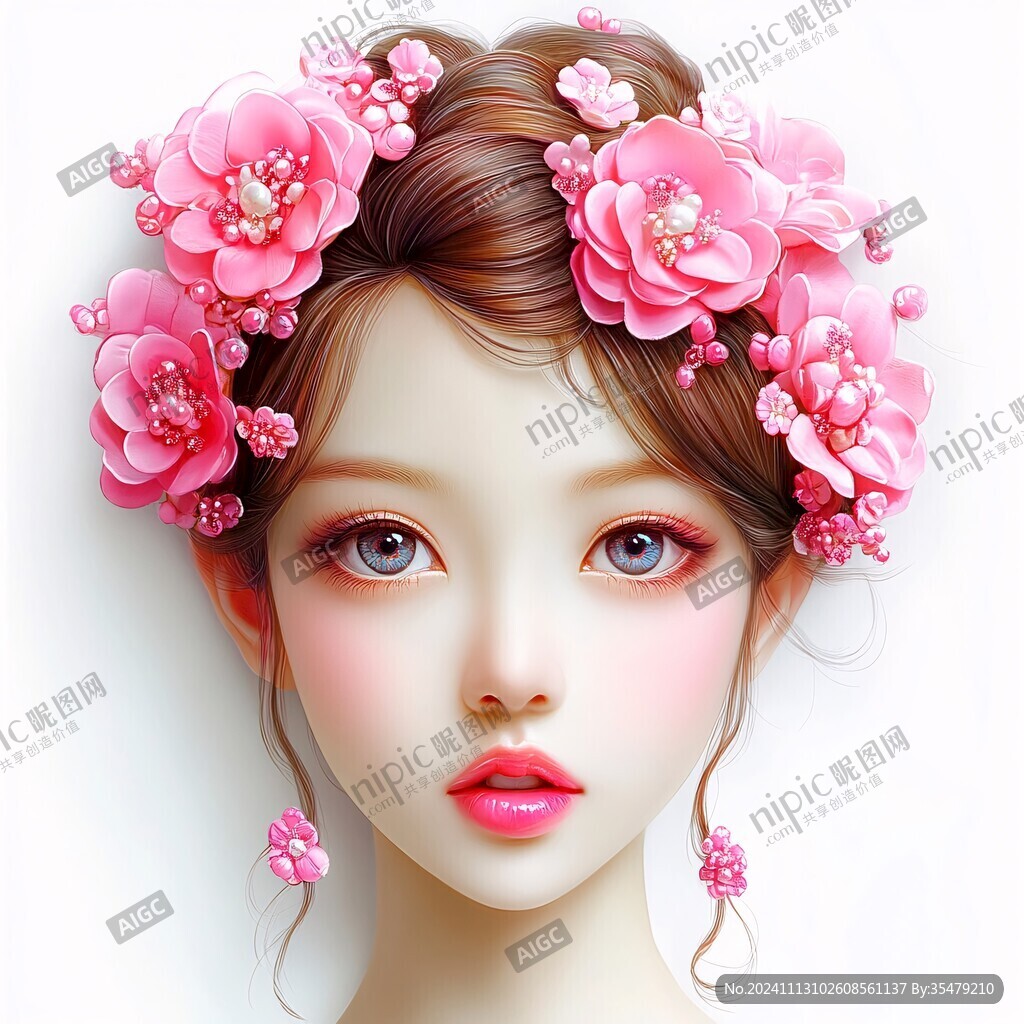 整容整形花季少女插畫(huà)