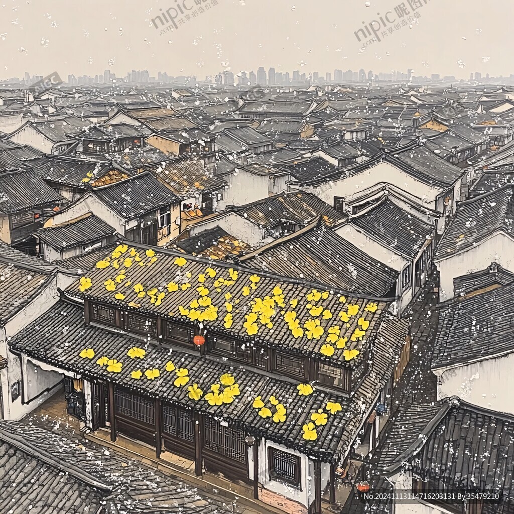 古鎮初雪