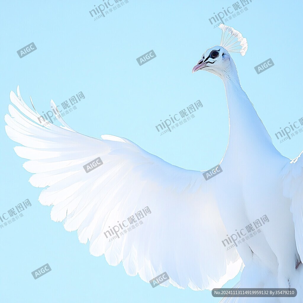 白色鳥雕塑
