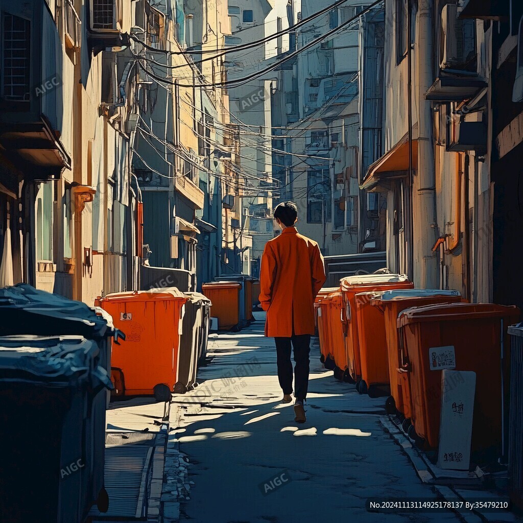 氛圍感插畫