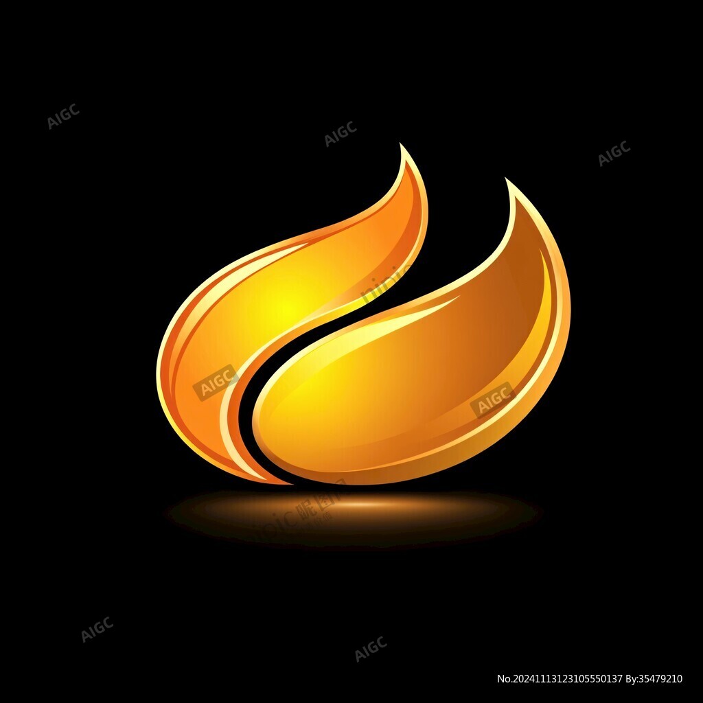 金色油logo