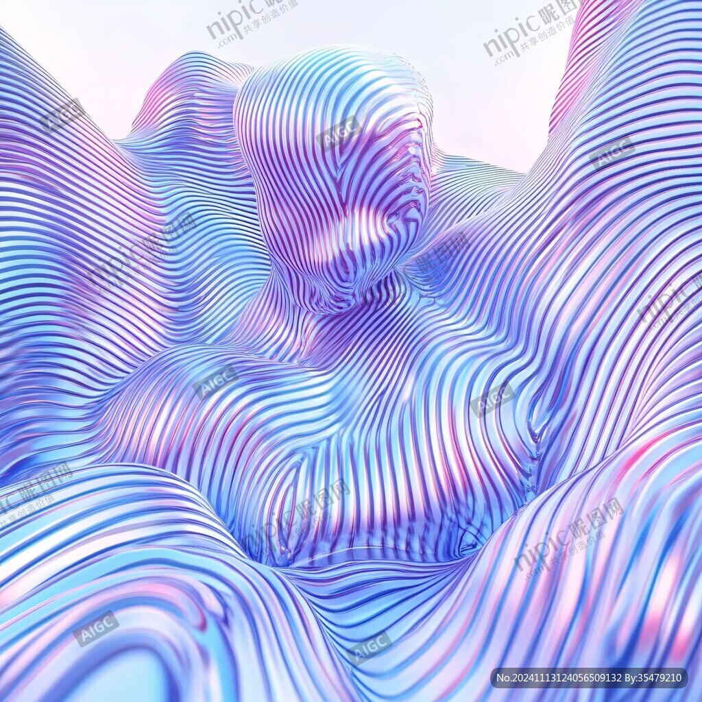 3d立體起伏波浪